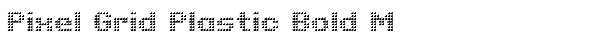 Pixel Grid Plastic Bold M image